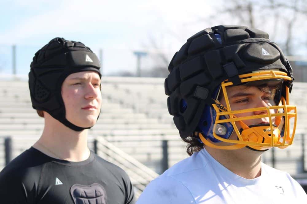 Helmets for football players, high school sports gear, protective equipment for athletes, Area Gear Store football helmet accessories and headgear.